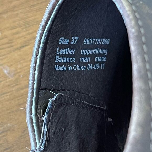 Dansko Stacie Brown Leather Slip-On Clogs EU 37 6.5-7 Comfort Work Shoes Classic - Picture 5 of 10